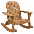 Fauteuil à bascule 100 x 75 x 100 cm en bois brun pour extérieur
