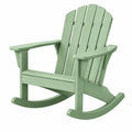 Fauteuil à bascule 83 x 79 x 103 cm vert en bois style Adirondack pour extérieur