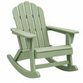 Fauteuil à bascule Adirondack 96 x 80 x 98 cm en bois vert pour extérieur