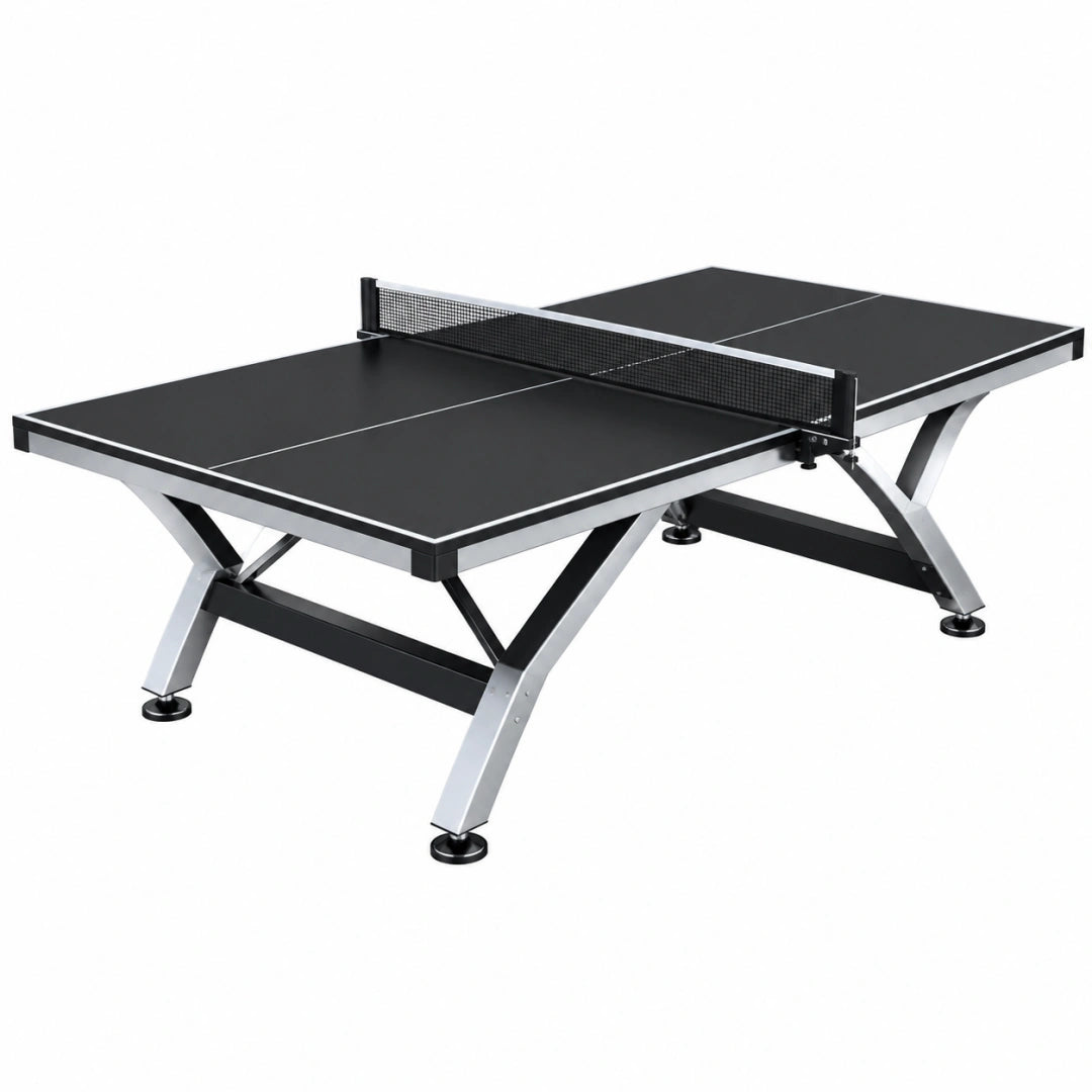 Table de tennis de table 274 x 152.5 x 76 cm noire en acier style moderne