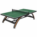 Table de tennis de table 274 x 152.5 x 76 cm verte en acier et panneau MDF avec filet